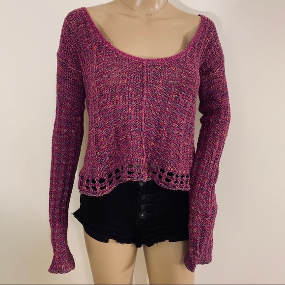 Free People Crop Sweater - Picture 2 of 4